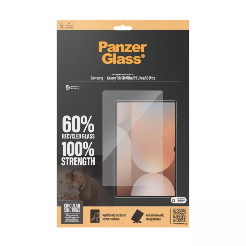 PanzerGlass ® ekrāna aizsargs Samsung Galaxy Tab S8 Ultra | S9 Ultra | S10 Ultra | Ultra-Wide Fit