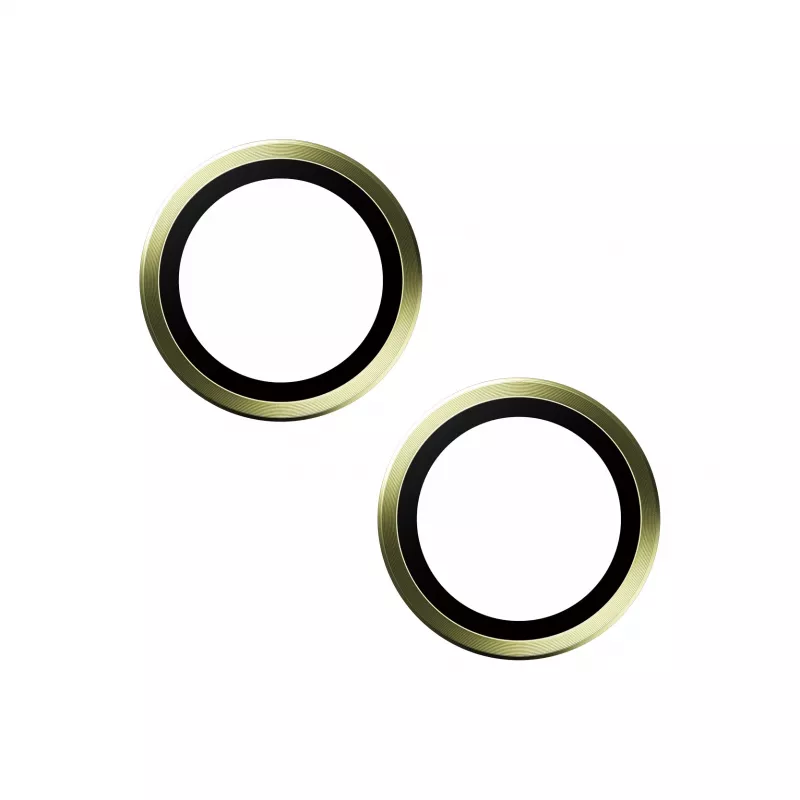 PanzerGlass® Hoops® Kameras objektīva aizsargs dzeltens iPhone 15 | 15 Plus