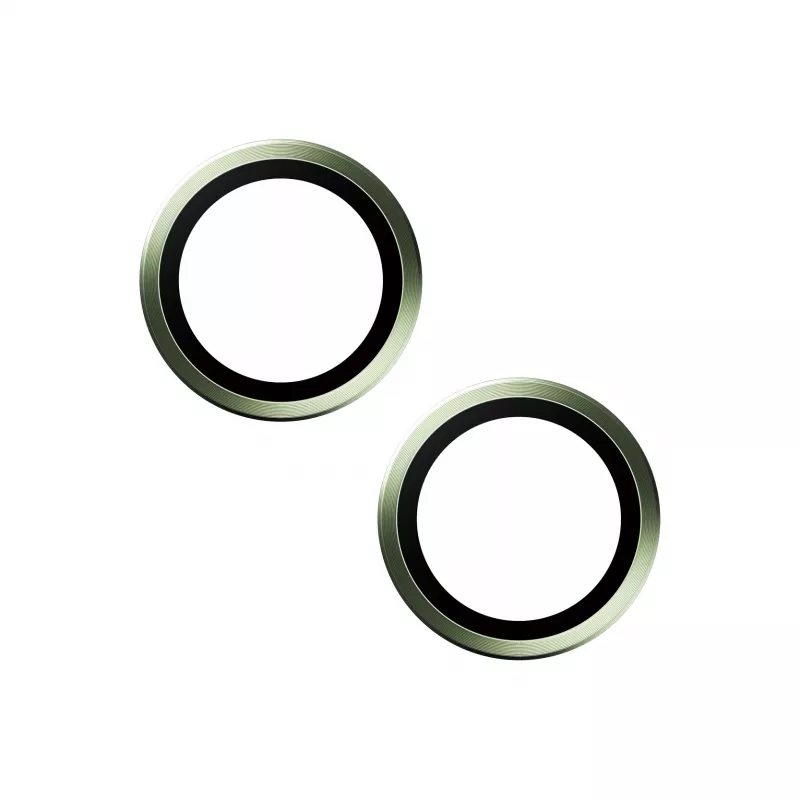 PanzerGlass ® Hoops® Kameras objektīva aizsargs zaļš iPhone 15 | 15 Plus