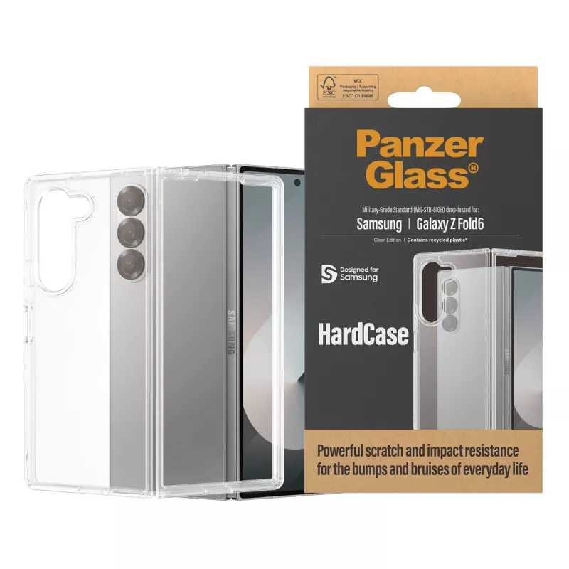 PanzerGlass ® HardCase Caurspīdīgs Samsung Galaxy Z Fold6, Vāciņš, Samsung, Samsung - Galaxy Z Fold6, Caurspīdīgs