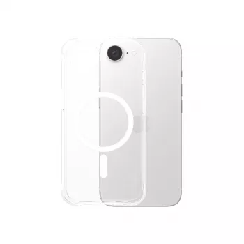 PanzerGlass CARE™ by ® Samba Maciņš Caurspīdīgs ar Baltu Qi Savietojams iPhone 17e | 16e