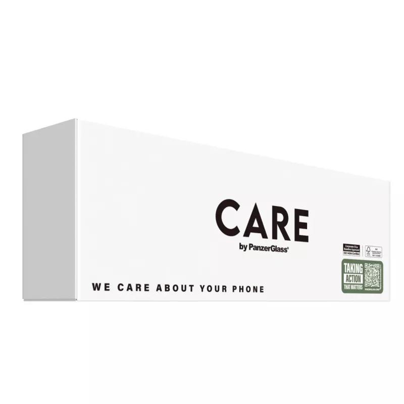 PanzerGlass CARE™ by ® Samba Maciņš Caurspīdīgs ar Baltu Qi Savietojams iPhone 17e | 16e