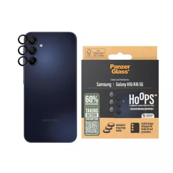 PanzerGlass ® Hoops® Camera Lens Protector Melns Samsung Galaxy A16 | A16 5G