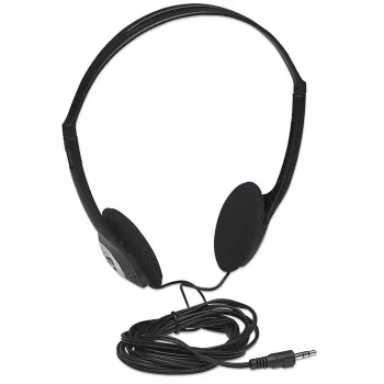 Austiņas MANHATTAN Stereo 3.5mm melnas