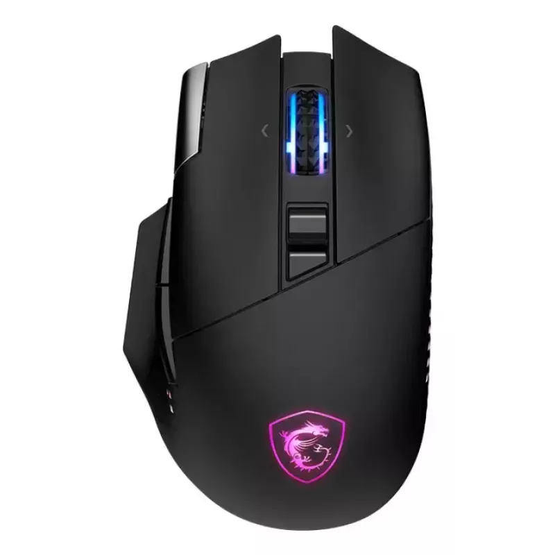 MSI S12-4301370-CLA pele Spēlēm Labās rokas RF Bezvadu + Bluetooth + USB A tipa Optiskais 26000 DPI