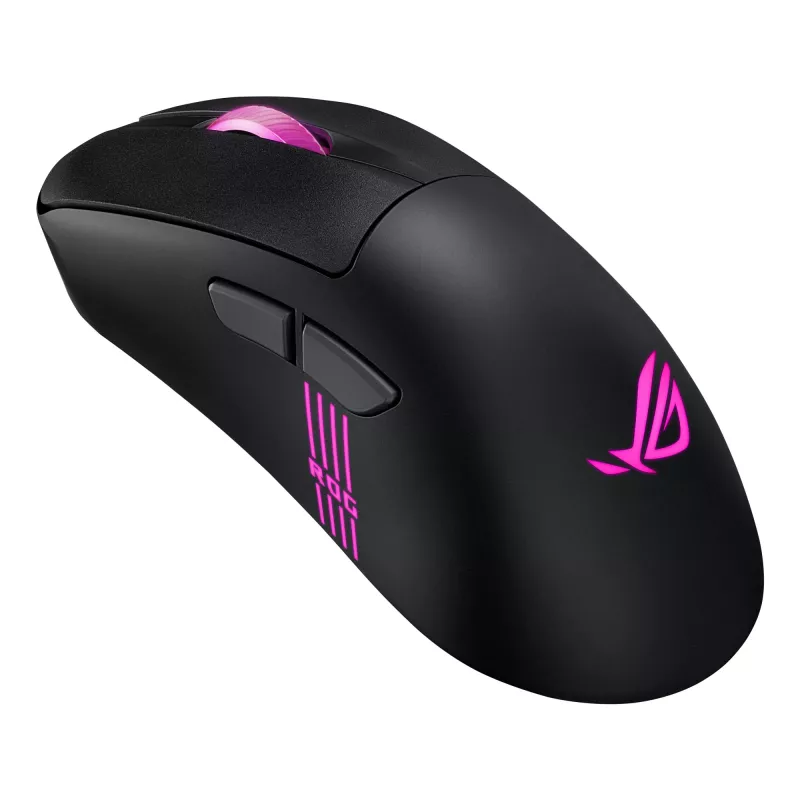 ASUS ROG Keris II Origin BLK pele Spēlēm Labroču RF Bezvadu + Bluetooth + USB Type-A Optiskā 42000 DPI