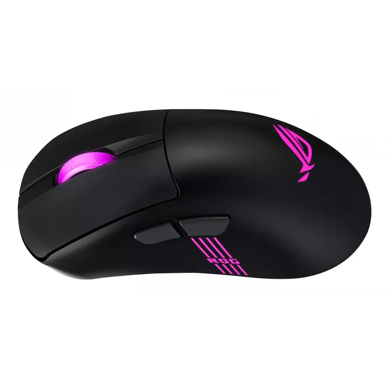 ASUS ROG Keris II Origin BLK pele Spēlēm Labroču RF Bezvadu + Bluetooth + USB Type-A Optiskā 42000 DPI
