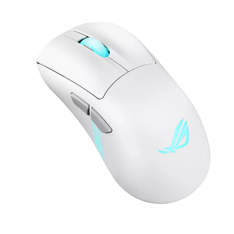 ASUS ROG Keris II Origin WHT pele Spēlēm Labās rokas RF bezvadu + Bluetooth + USB Type-A Optisks 42000 DPI
