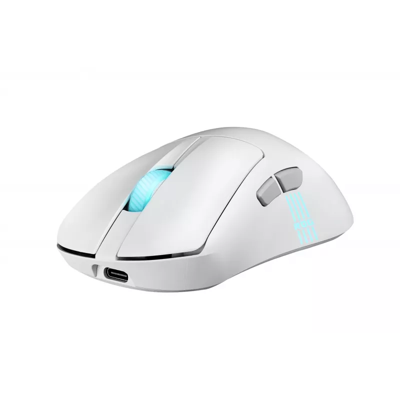 ASUS ROG Keris II Origin WHT pele Spēlēm Labās rokas RF bezvadu + Bluetooth + USB Type-A Optisks 42000 DPI