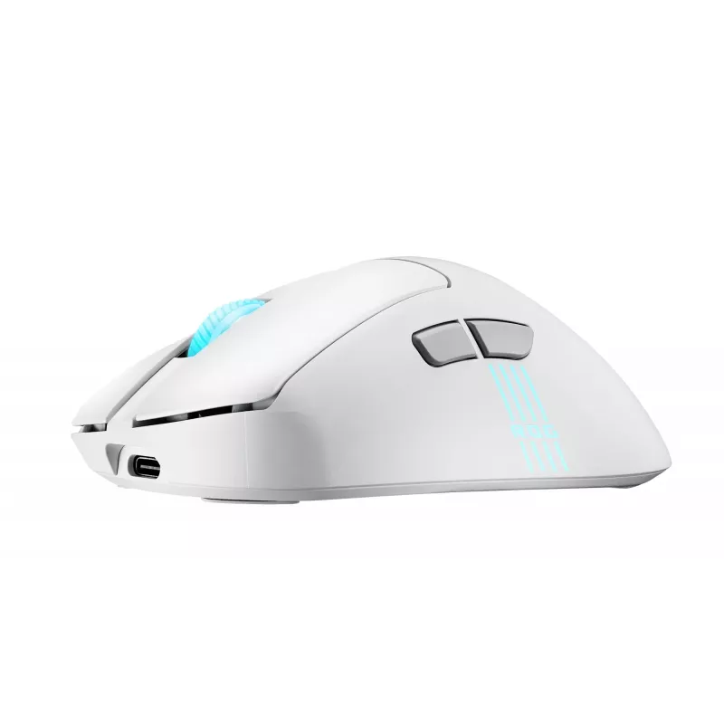 ASUS ROG Keris II Origin WHT pele Spēlēm Labās rokas RF bezvadu + Bluetooth + USB Type-A Optisks 42000 DPI