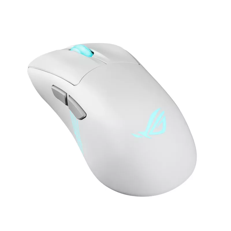 ASUS ROG Keris II Origin WHT pele Spēlēm Labās rokas RF bezvadu + Bluetooth + USB Type-A Optisks 42000 DPI