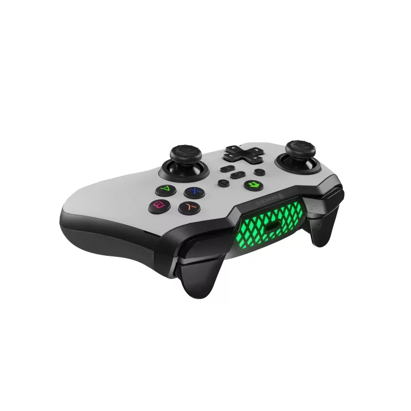 GENESIS Mangan 400 balta Bluetooth Gamepad Analogue / Digital Android, MAC, Nintendo Switch, PC, iOS