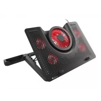 GENESIS Oxid 550 klēpjdatora dzesēšanas paliktnis 43.9 cm (17.3 collas) 2800 RPM Melns