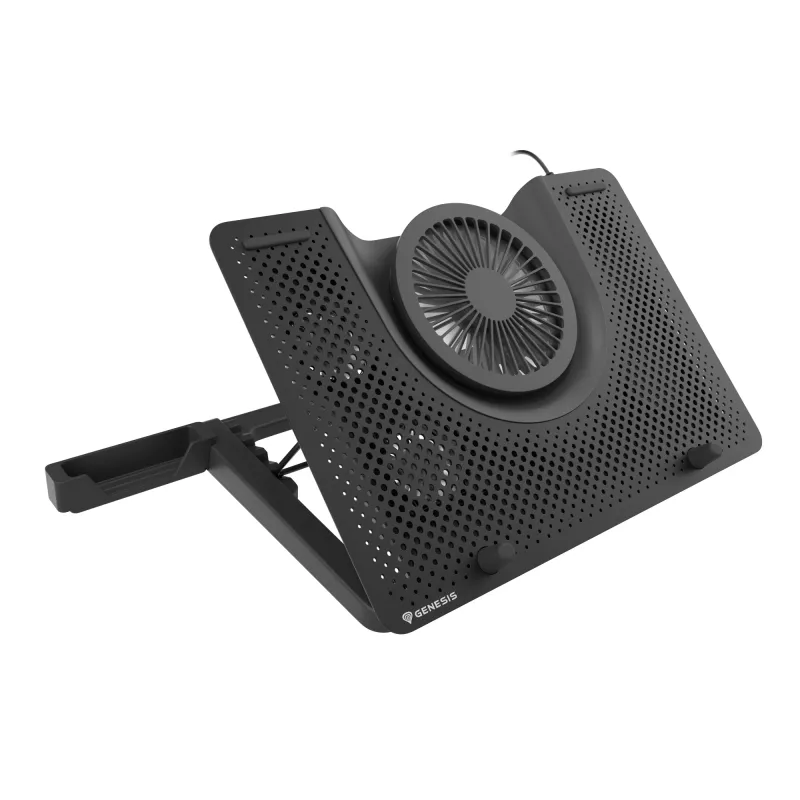 GENESIS Oxid 550 klēpjdatora dzesēšanas paliktnis 43.9 cm (17.3 collas) 2800 RPM Melns