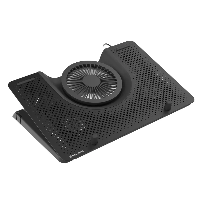 GENESIS Oxid 550 klēpjdatora dzesēšanas paliktnis 43.9 cm (17.3 collas) 2800 RPM Melns