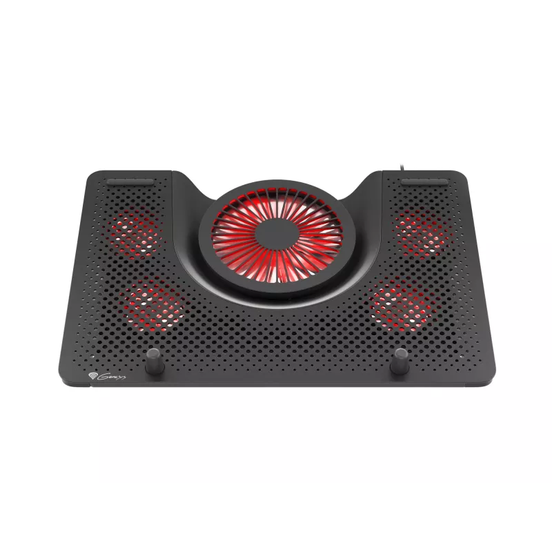 GENESIS Oxid 550 klēpjdatora dzesēšanas paliktnis 43.9 cm (17.3 collas) 2800 RPM Melns