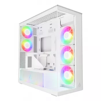 ARCTIC Xtender VG (White) Premium E-ATX PC korpuss ar vertikālu GPU stiprinājumu