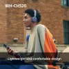 Sony WHCH520Y.CE7, Bezvadu, Zvani/Mūzika, 20 - 20000 Hz, 147 g, Austiņas, Dzeltena