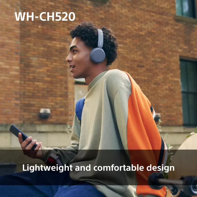 Sony WHCH520Y.CE7, Bezvadu, Zvani/Mūzika, 20 - 20000 Hz, 147 g, Austiņas, Dzeltena