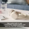 Sony WHCH520Y.CE7, Bezvadu, Zvani/Mūzika, 20 - 20000 Hz, 147 g, Austiņas, Dzeltena