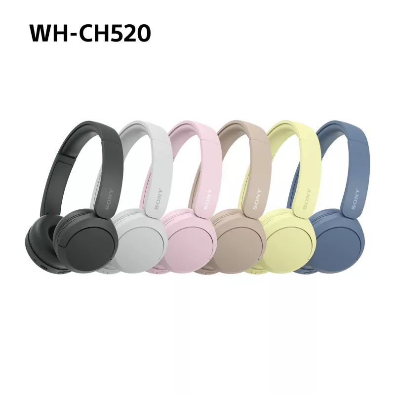 Sony WHCH520Y.CE7, Bezvadu, Zvani/Mūzika, 20 - 20000 Hz, 147 g, Austiņas, Dzeltena