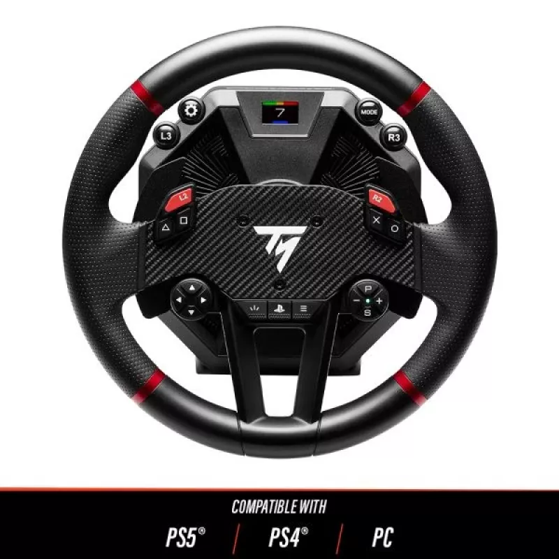 Thrustmaster T598 Melns, Red USB Stūre + Pedāļi Analoga / Digitāla PC, PlayStation 4, PlayStation 5