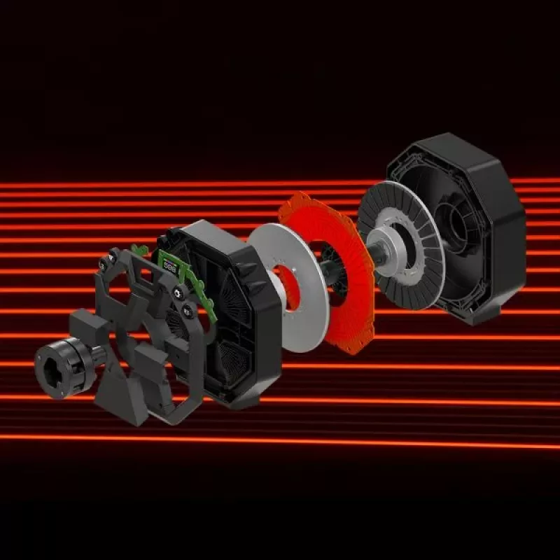 Thrustmaster T598 Melns, Red USB Stūre + Pedāļi Analoga / Digitāla PC, PlayStation 4, PlayStation 5