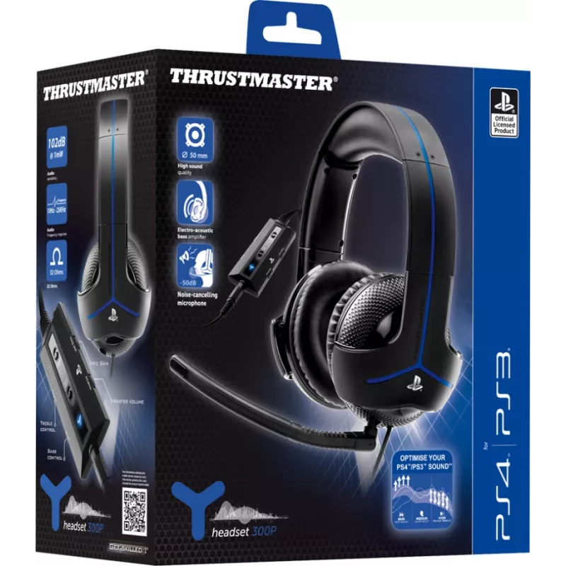 Thrustmaster Y-300P austiņas Vadu Austiņas aukliņa Spēlēm Melns