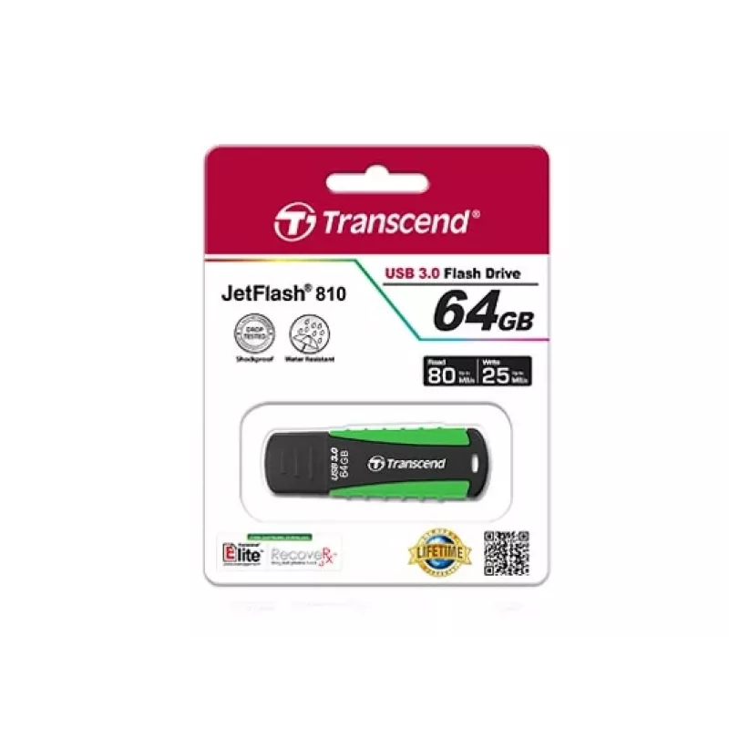 USB zibatmiņa Transcend 64GB USB Type-A 3.2 Gen 1 JetFlash 810