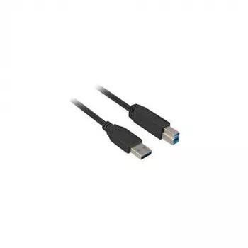 USB kabelis Sharkoon 5m USB 3.2 Gen 1 USB A USB B melns