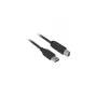 USB kabelis Sharkoon 5m USB 3.2 Gen 1 USB A USB B melns