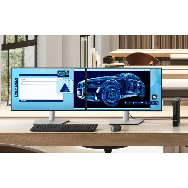 DELL Pro QBM1250 Plus Intel Core Ultra 7 265 16 GB DDR5-SDRAM 512 GB SSD Windows 11 Pro Micro PC Mini PC Melns