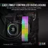 CORSAIR atmiņa 32GB DDR5 (2x16GB) DRAM 6400MT/s CL36 atmiņas komplekts Vengeance RGB — melna