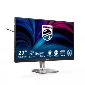 Philips 27B2U4601/00 datora monitors 68.6 cm (27 colli) 2560 x 1440 pikseļi Quad HD LCD Pelēks