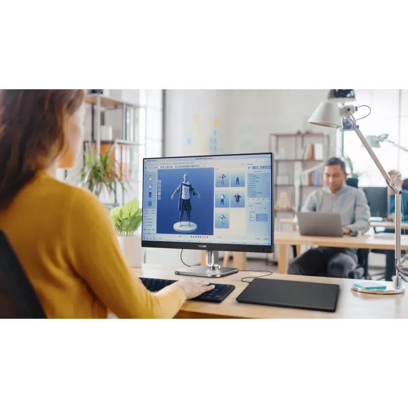 Philips 27B2U4601/00 datora monitors 68.6 cm (27 colli) 2560 x 1440 pikseļi Quad HD LCD Pelēks