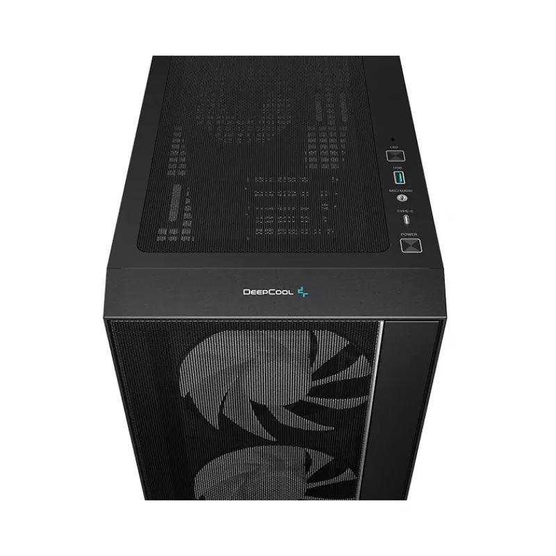 PC Case DeepCool MATREXX 55 MESH V4 C Midi Tower Melns — ATX, Tempered Glass, Front Mesh, USB-C