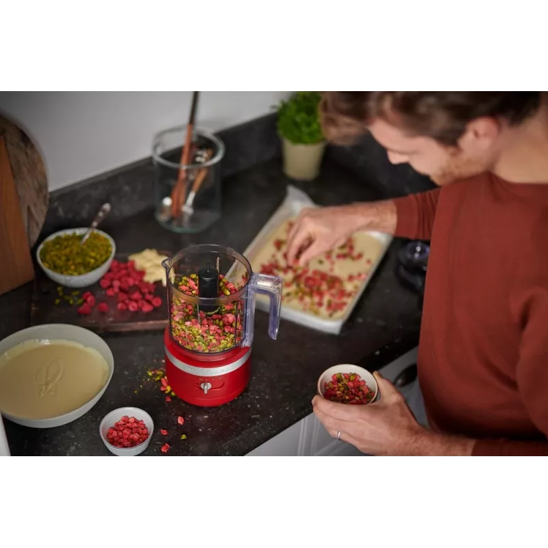 Elektriskais virtuves smalcinātājs KitchenAid 5KFCB519EER 1,19 L 24 W caurspīdīgs sarkans