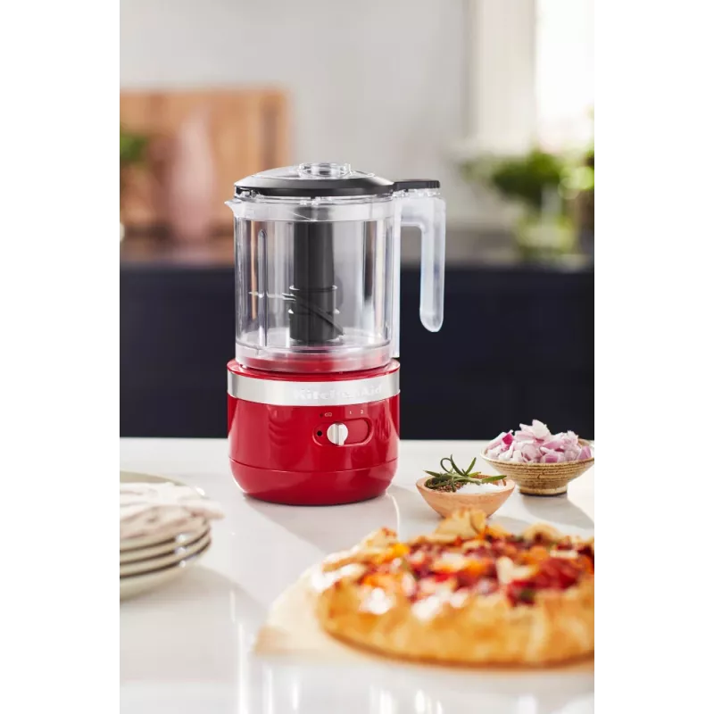 Elektriskais virtuves smalcinātājs KitchenAid 5KFCB519EER 1,19 L 24 W caurspīdīgs sarkans