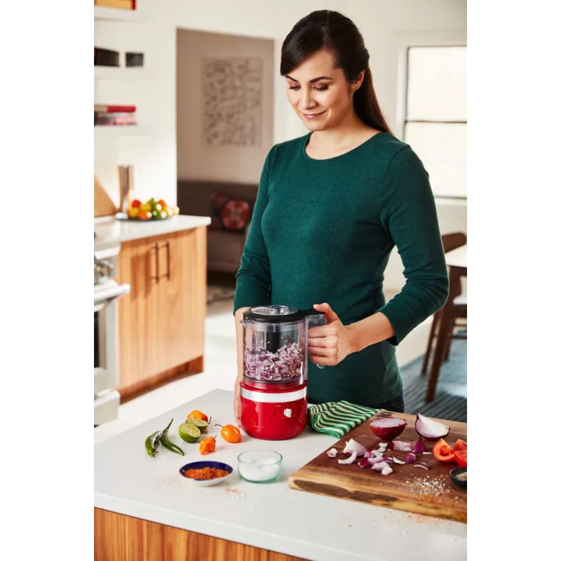 Elektriskais virtuves smalcinātājs KitchenAid 5KFCB519EER 1,19 L 24 W caurspīdīgs sarkans