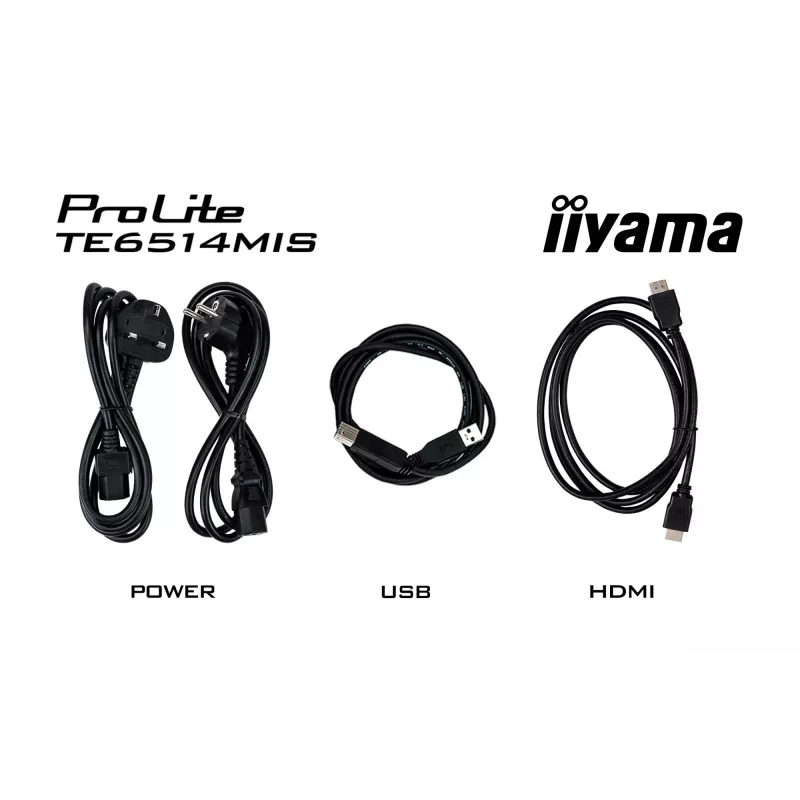 iiyama PROLITE TE6514MIS-B2AG Kioska dizains 165,1 cm (65 collu) LCD Wi-Fi 435 cd/m² 4K Ultra HD Melns Skārienekrāns Iebūvēts procesors Android 24/7