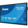 iiyama TE7513A-B1AG Signage Displejs Interaktīvais plakanā ekrāna panelis 190,5 cm (75 collas) Wi-Fi 500 cd/m² 4K Ultra HD Melns Skārienekrāns Iebūvēts procesors Android 18/7