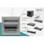 DIGITUS 10in tīkla komplekts - 6U skapis melns plaukts PDU 8 portu komutators CAT6 ielāpu panelis