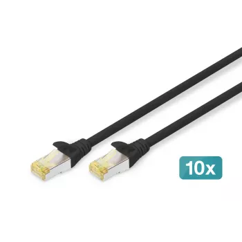 DIGITUS 10in tīkla komplekts - 6U skapis melns plaukts PDU 8 portu komutators CAT6 ielāpu panelis
