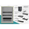 DIGITUS 10in tīkls bundle incl. 9U cabinet Melns shelf PDU 8-port switch CAT6 patch panel