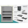 DIGITUS 10in tīkls bundle incl. 9U cabinet Melns shelf PDU 8-port switch CAT6 patch panel