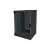 DIGITUS 10in tīkls bundle incl. 9U cabinet Melns shelf PDU 8-port switch CAT6 patch panel