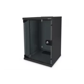 DIGITUS 10in tīkls bundle incl. 9U cabinet Melns shelf PDU 8-port switch CAT6 patch panel