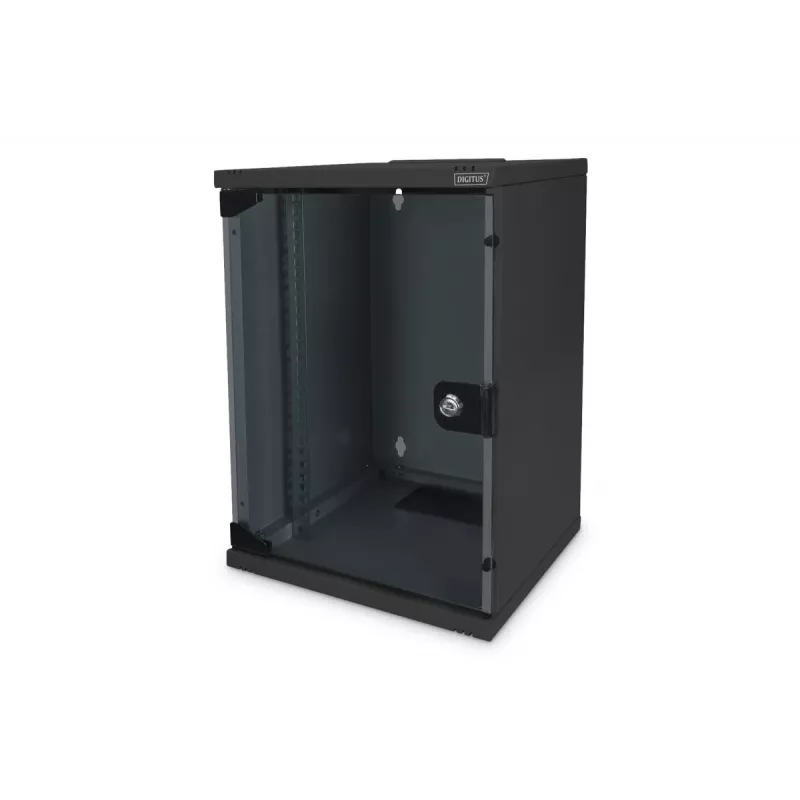 DIGITUS 10in tīkls bundle incl. 9U cabinet Melns shelf PDU 8-port switch CAT6 patch panel