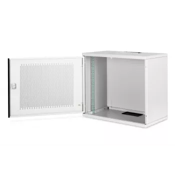 DIGITUS 9U sienas montāžas skapis - SOHO nesamontēts 460x540x400 mm perforētas priekšējās durvis pelēks