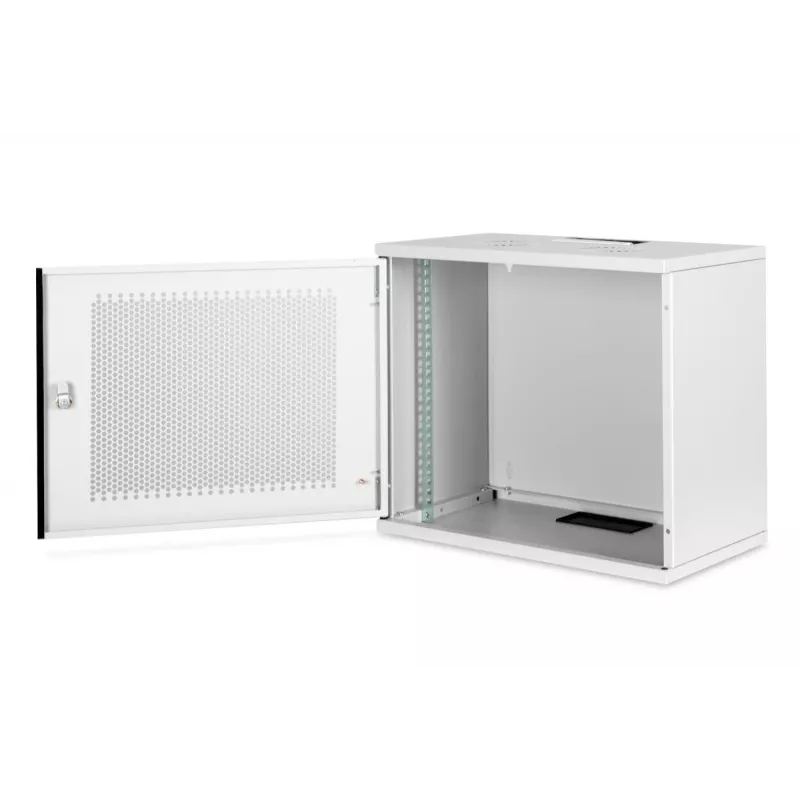 DIGITUS 9U sienas montāžas skapis - SOHO nesamontēts 460x540x400 mm perforētas priekšējās durvis pelēks